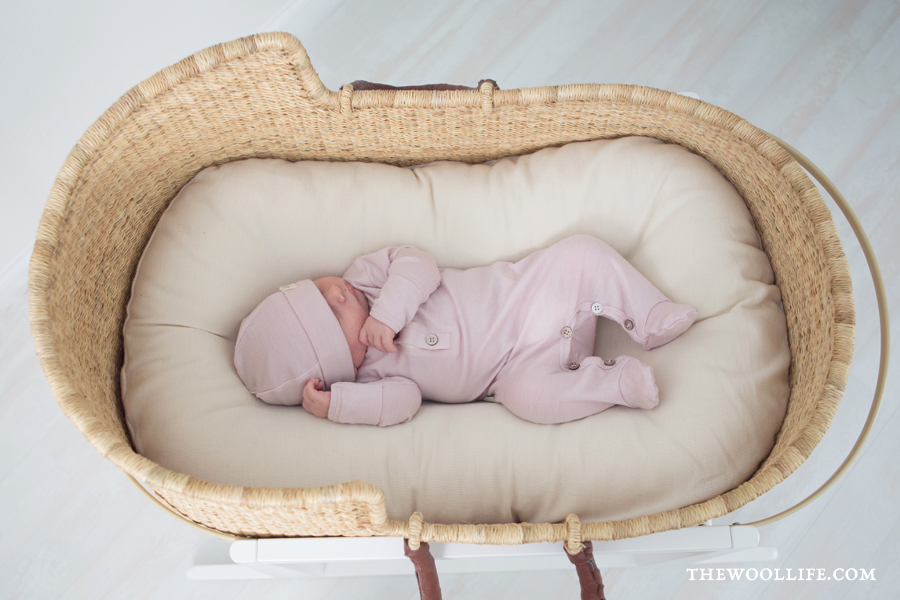 snuggle me organic in bassinet