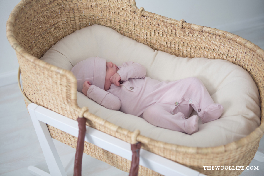 snuggle me organic in bassinet